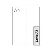 A7 long (5,2 x 14,8 cm)