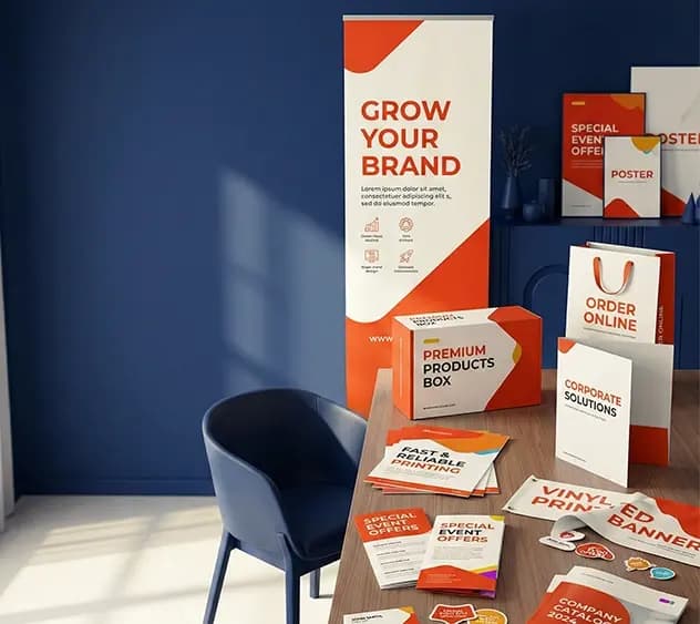 Meer dan een miljoen bedrukte referenties. Flyers, affiches, goodies en nog veel meer