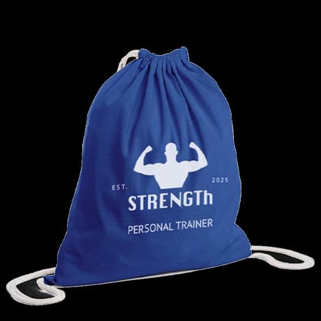 Sac à cordon basique en coton écoresponsable