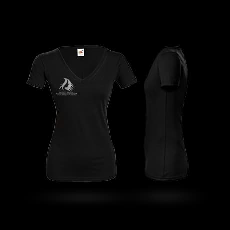 Basic dames t-shirts met v-hals