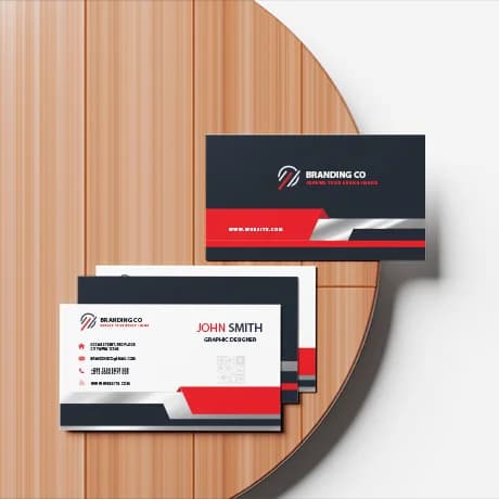 Cartes de visite avec finition