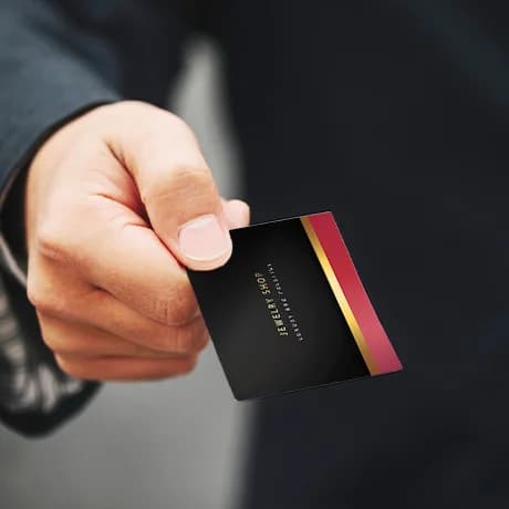 Cartes de visite avec finition