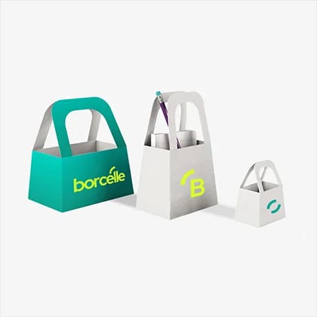 Sac cadeau en carton personnalisé pour boutiques et événements