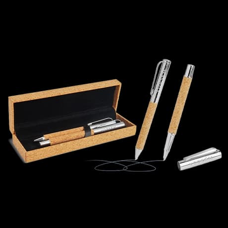 Schrijfset van kurk