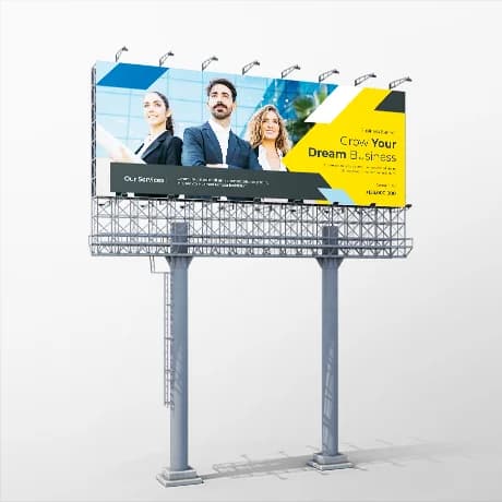 Gepersonaliseerd reclamebord voor promotie en zichtbaarheid