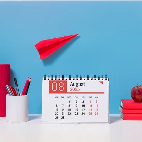 Calendriers de table avec chevalet