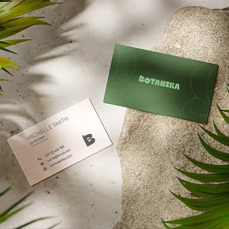 Cartes de visite écologiques et naturelles