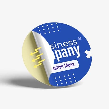 Gepersonaliseerde statische sticker zonder lijm