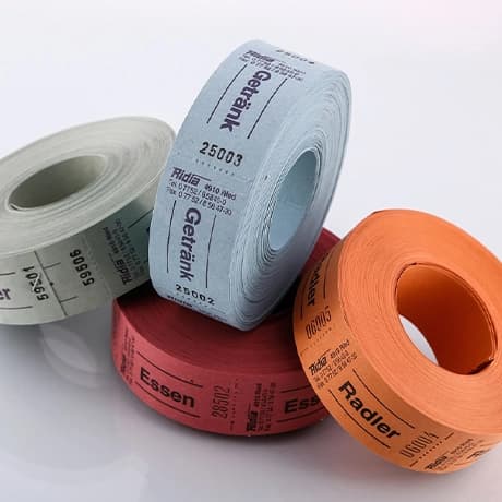 Toegangskaarten op rol