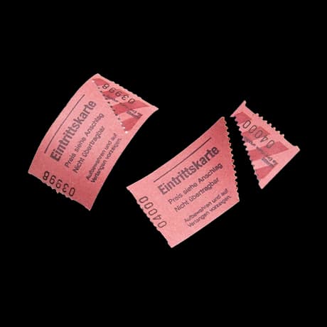 Toegangskaarten op rol