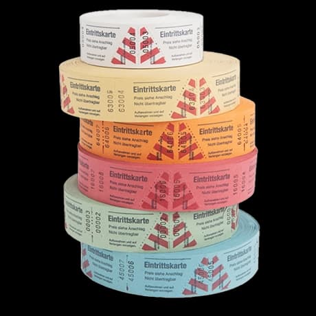 Toegangskaarten op rol