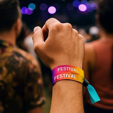 Bracelets d'accès en tissu