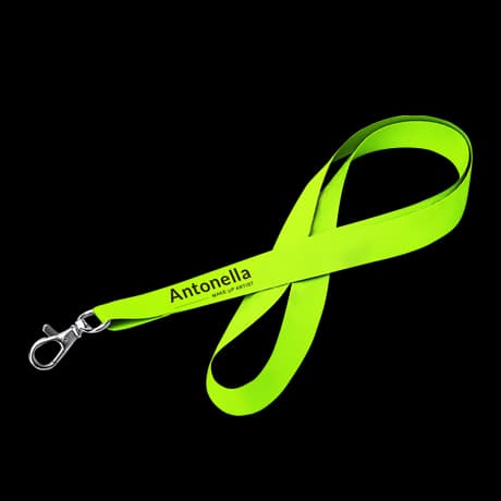 Fluo lanyards met standaardtekst