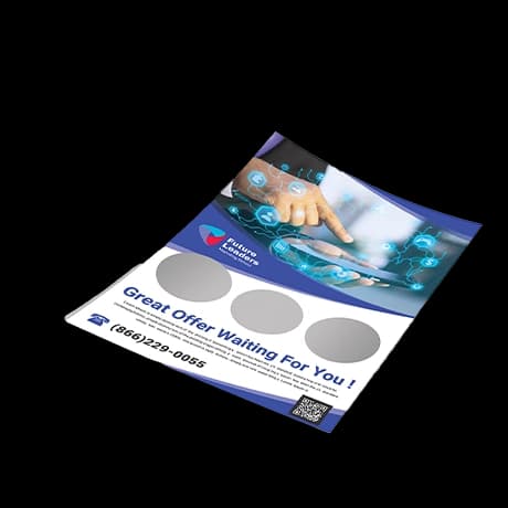 Flyers met gepersonaliseerde krasvakjes