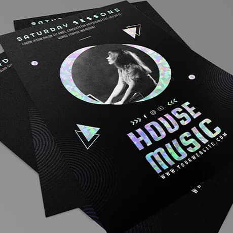 Flyers avec finitions