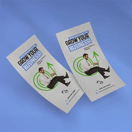 Flyers avec matériaux premiums