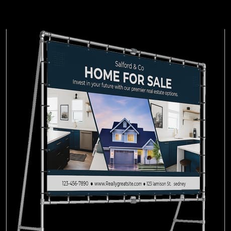 Vrijstaand spandoekframe