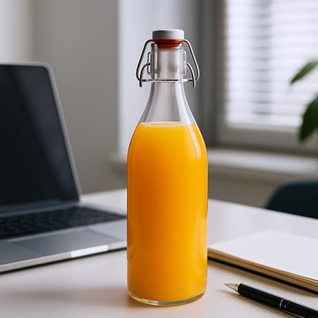 Bouteilles de verre avec bouchon hermétique mécanique