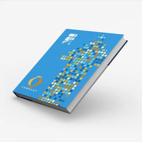 Gepersonaliseerd notitieboek met harde kaft en
hoogwaardige offsetdruk, ideaal voor professioneel gebruik.