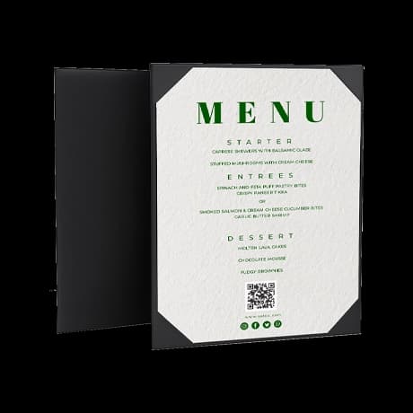 Bedrukte lunchboard menukaart