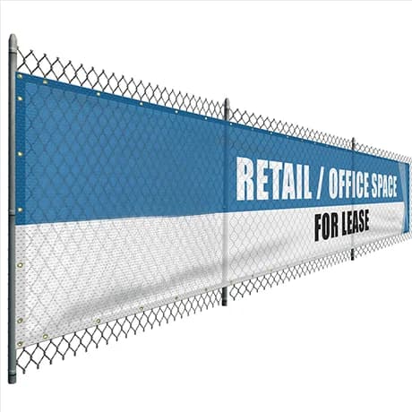 Meshdoek met microperforatie voor stevige buitenreclame