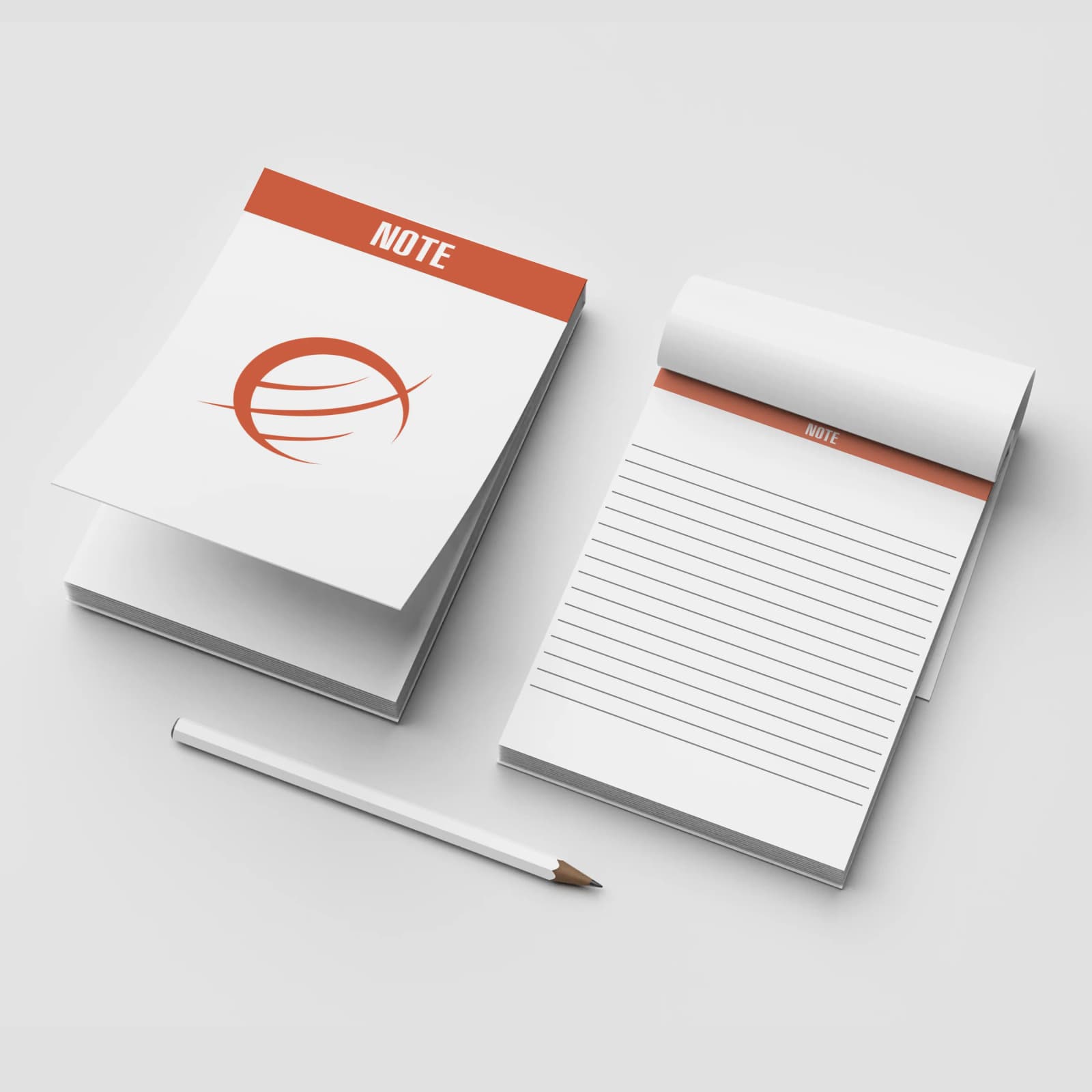 Bloc-notes avec dos carré collé pour prise de notes et communication