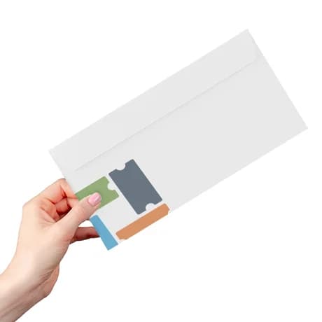 Enveloppes partiellement imprimées