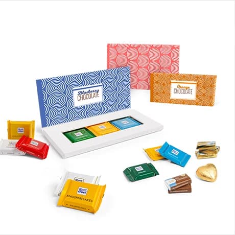 Cadeauverpakkingen met chocolade