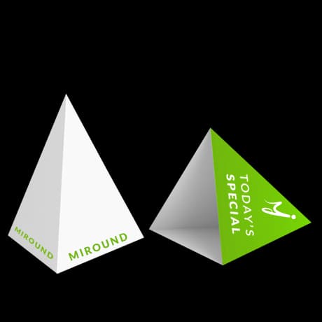 Présentoir pyramidal personnalisé