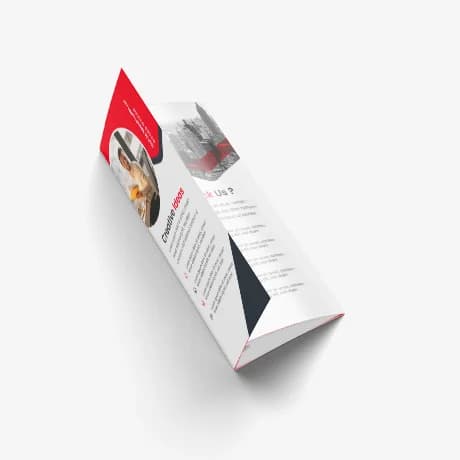 Dépliants pli roulé