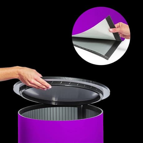 Comptoir d'exposition ronds