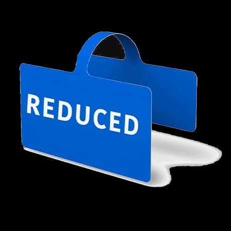 Promotionele wobbler bedrukt voor retail