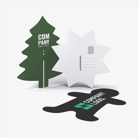 Ansichtkaarten met unieke contouren en op maat gemaakte vormen