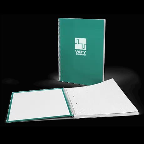 Notitieboeken met harde kaft met wire-o-binding