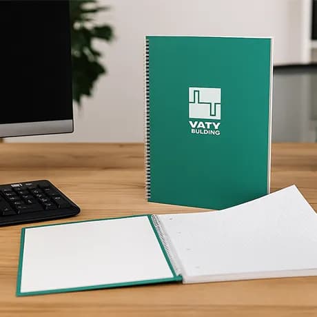 Notitieboeken met harde kaft met wire-o-binding