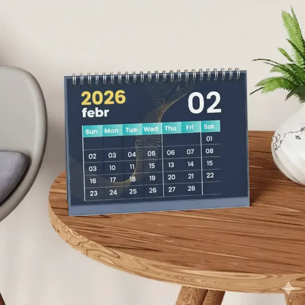 Calendriers de table avec spirale