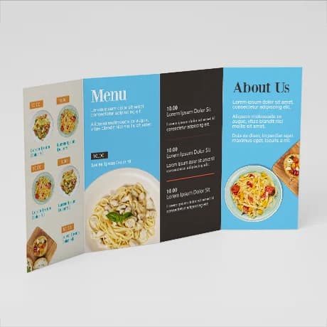 Folders, zigzag trappenvouw