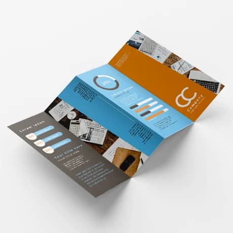 Folders, zigzag trappenvouw