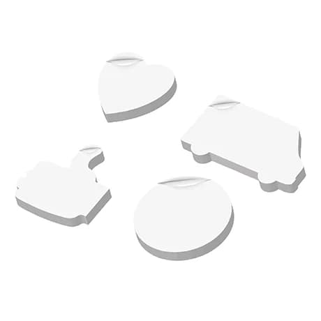 Memoblokken Classic met gepersonaliseerde bedrukking, 
perfect voor professioneel gebruik en promotie.