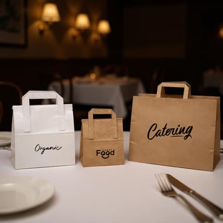 Sacs en papier pour restauration à emporter