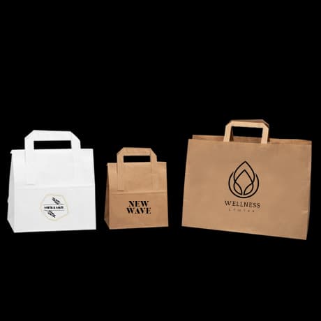 Sac en papier pour restauration à emporter