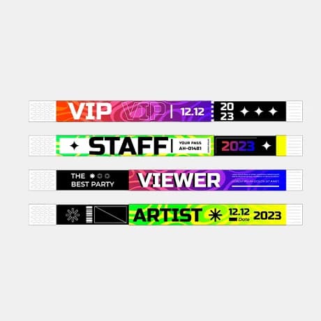 Bracelets d'accès en Tyvek