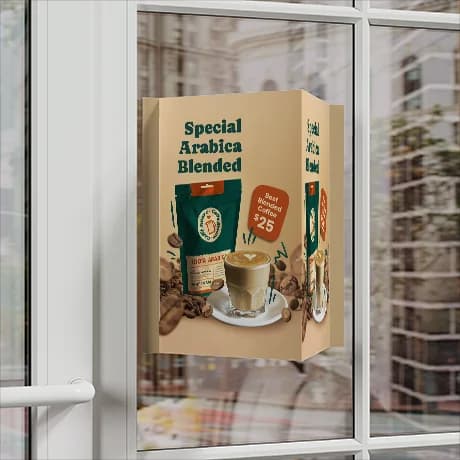 Panneaux immobiliers, en V