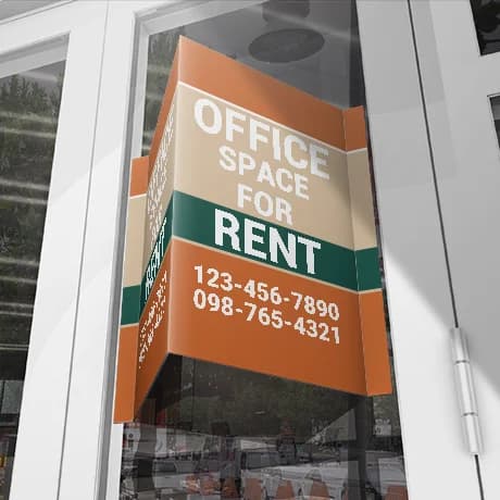 Panneaux immobiliers, en V