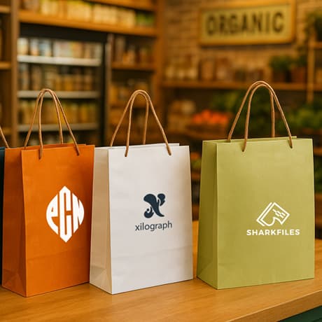 Papieren tassen houtvrij