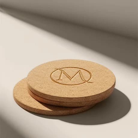 Dessous de verre en bois