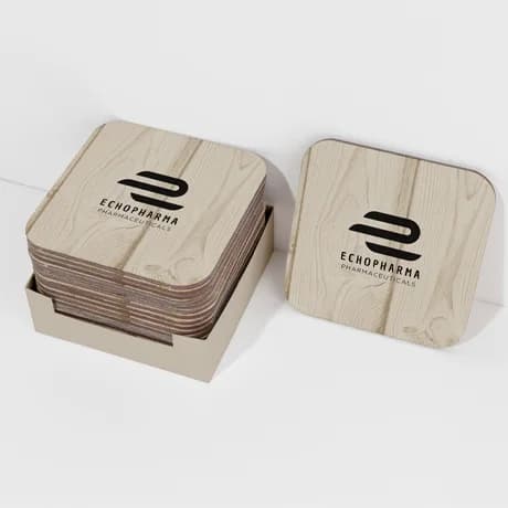 Dessous de verre en bois