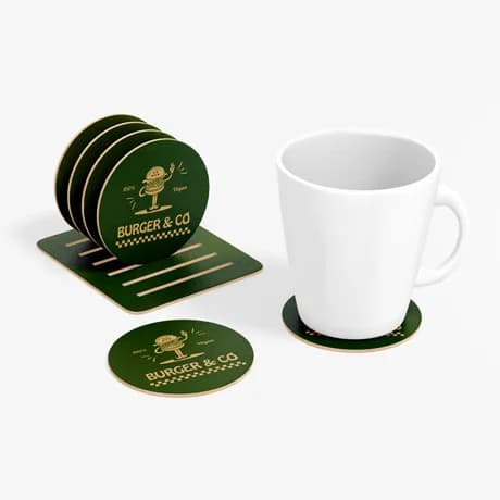 Dessous de verre en bois