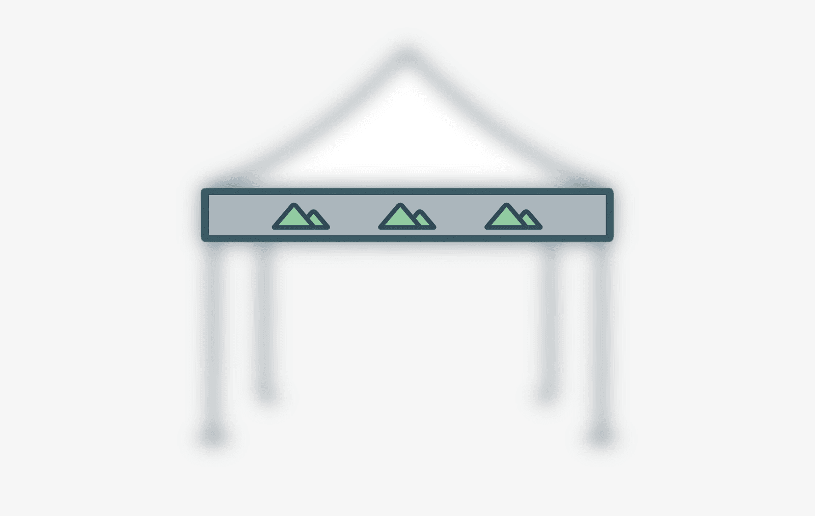 Bannière de bord de toit séparée