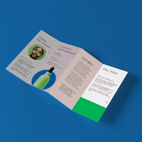 Dépliants 3 plis, portefeuille
